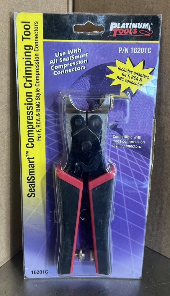 Platinum Tools 16201C SealSmart Compression Crimp Tool Clamshell
