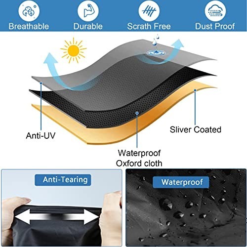 Vibration Plate Cover - Dust-Proof, UV & Water-Resistant, Adjustable Drawstrings
