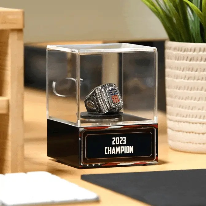 Championship Ring Spinning Display Case