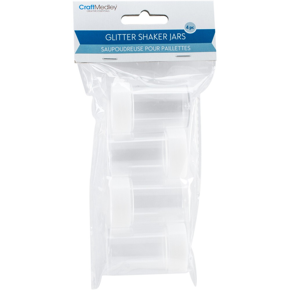 Glitter Shaker Jars 2" 4/Pkg Empty