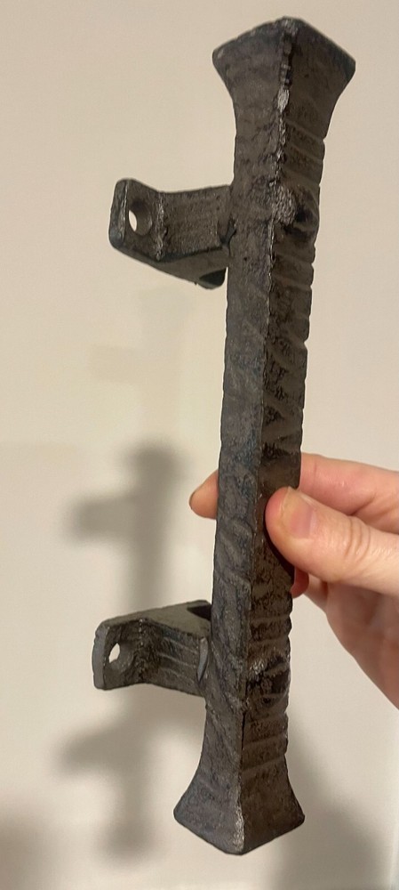 1 Barn Door Pull Handle Rustic HEAVY Cast Iron Grab Gate Handles Easy Install 9"