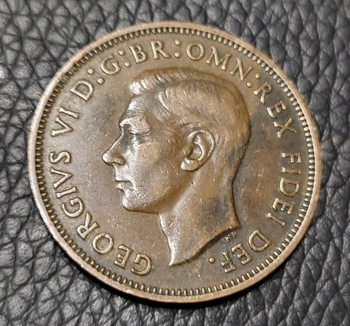 1950 Great Britain Half Penny Coin