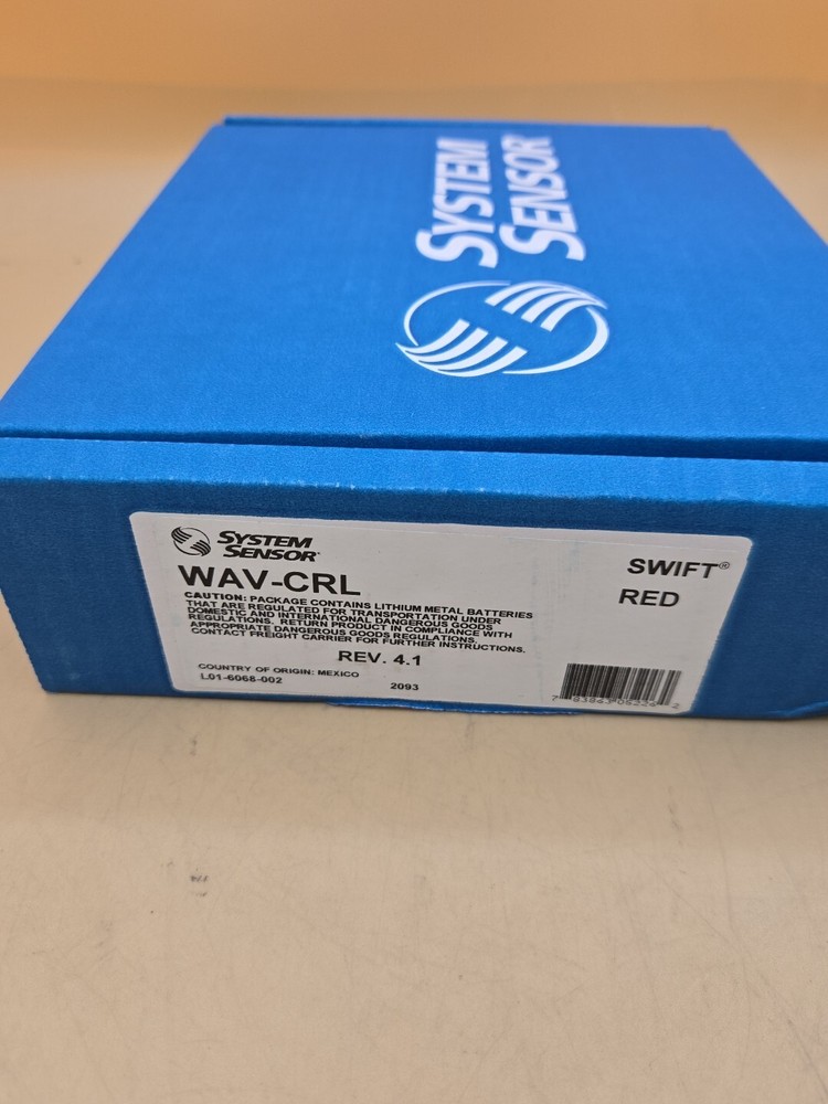 System Sensor WAV-CRL Ceiling Mount Swift Wireless AV Base Red New