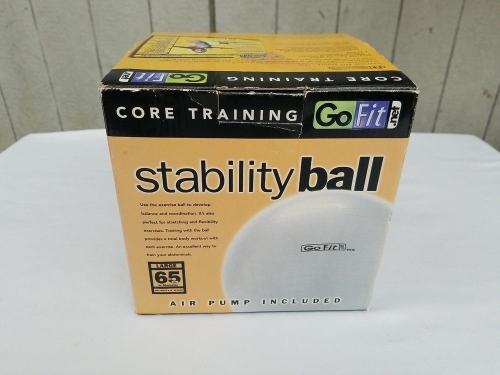Go Fit Core Training Stability Ball, Large 65cm NIOB