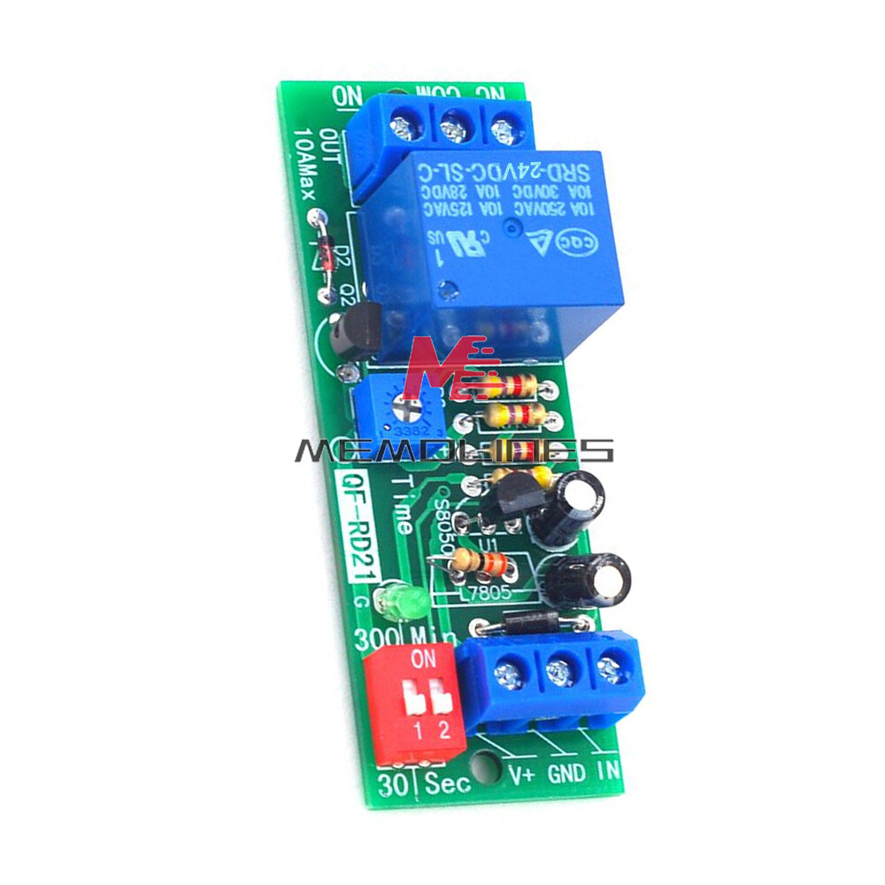 DC 5V 12V 24V Adjustable Time Delay Timing Timer Relay Switch Turn ON/OFF Module
