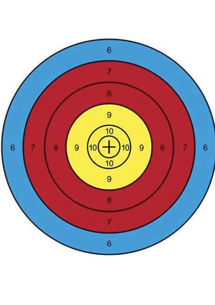 archery target paper 16x16