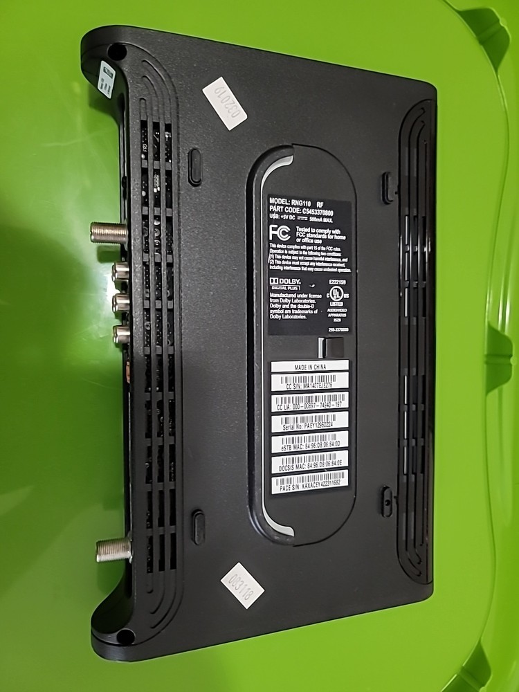 Comcast RNG110 Cable Box Without AC Adapter. No Remote L39