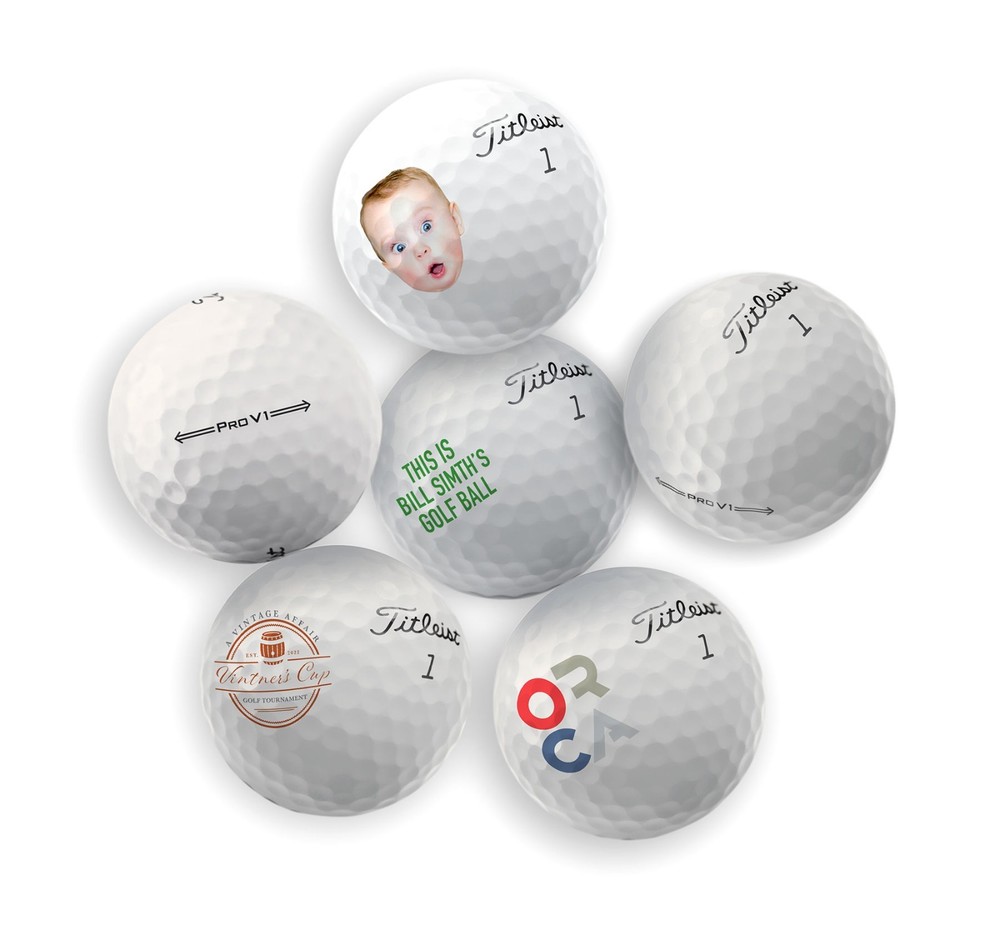 Logo Overrun Golf Balls, 12 Count, New