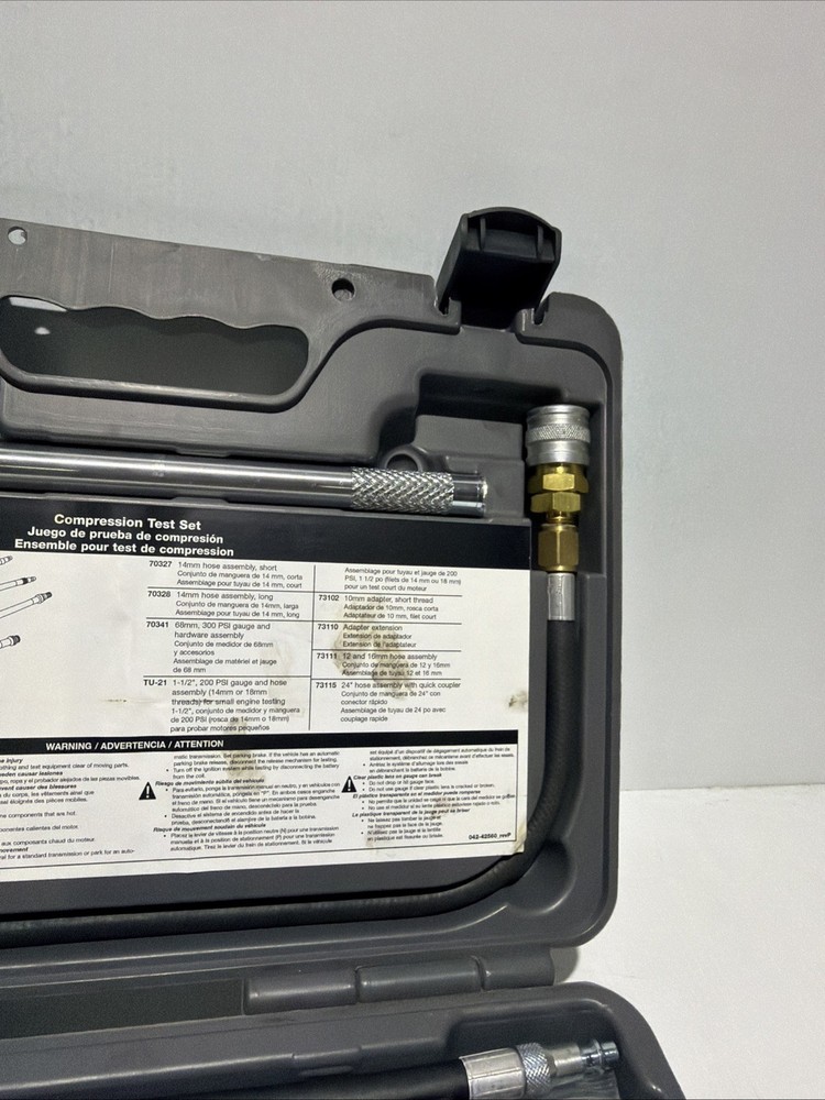 Matco Tools Master Compression Gauge Test Set in Original Case CT166AK
