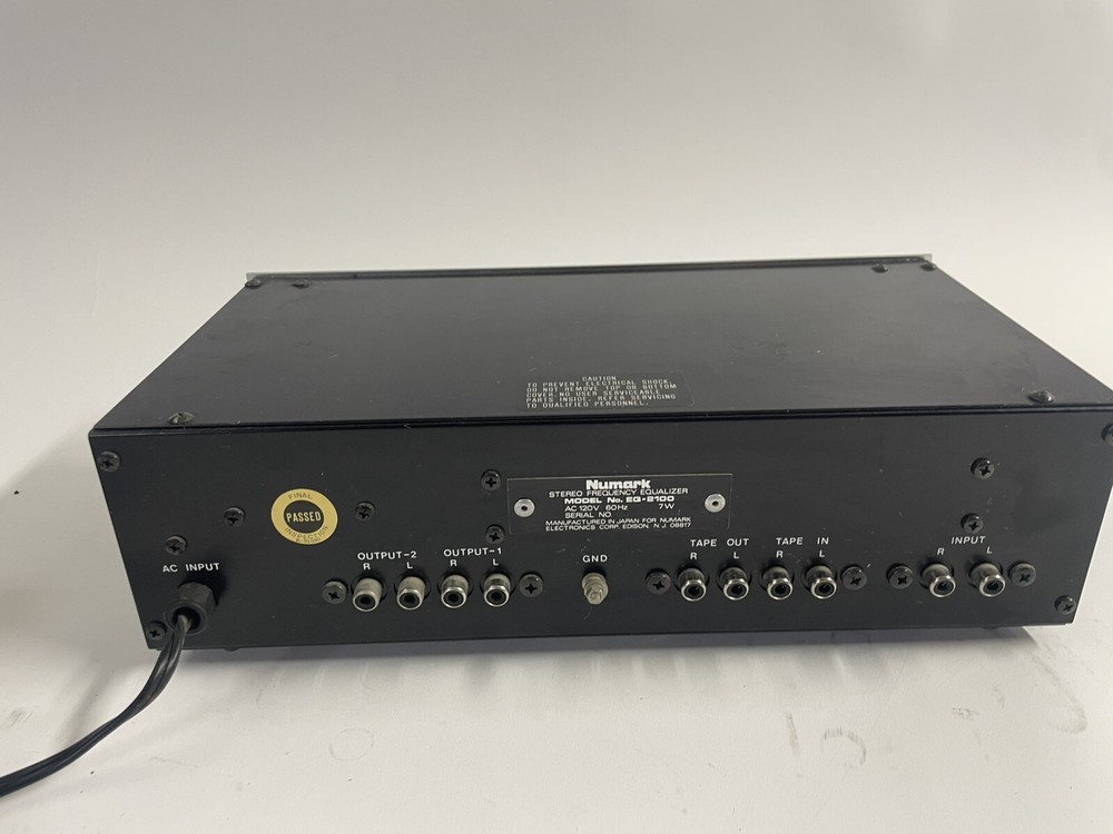 Numark EQ2100 6-Band Stereo Frequency Equalizer
