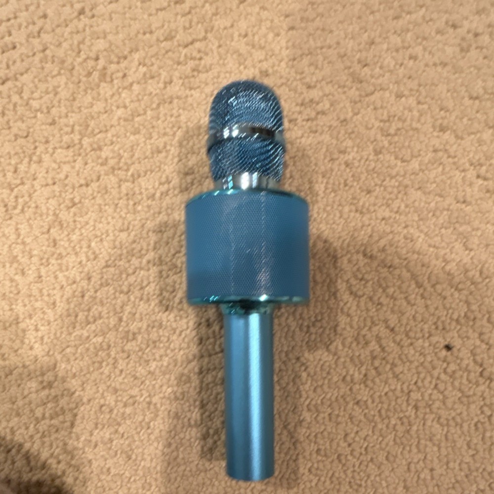 BONAOK Blue Bluetooth Wireless Karaoke Microphone with Volume & Echo Controls