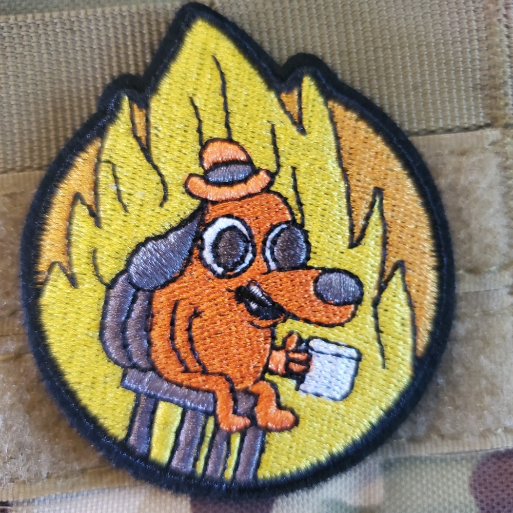 EVERYTHING IS FINE Sarcastic Tactical Morale Patch Hook and Loop