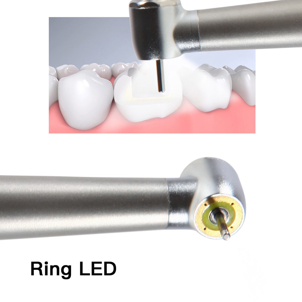Dental Ring LED Optic High Speed Handpiece E-Generator Shadowless 4 Hole ASk po