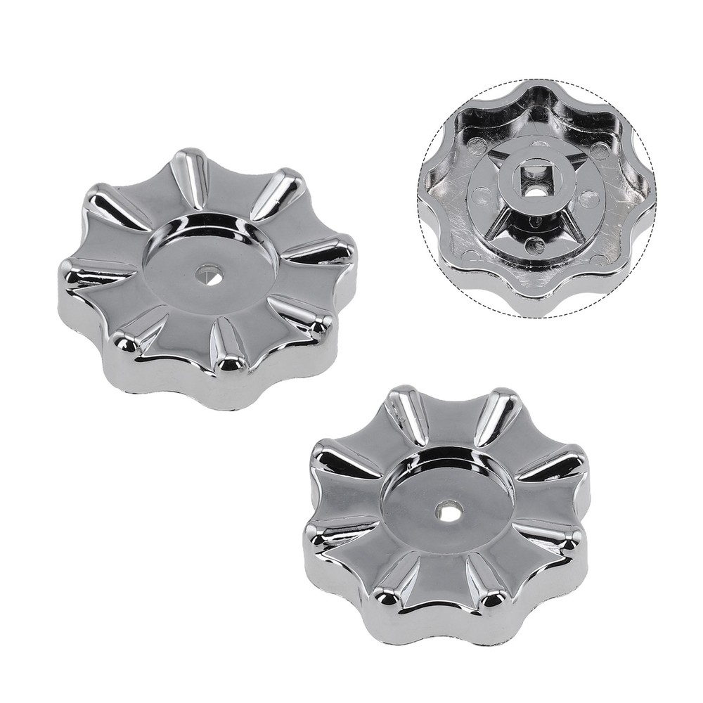 Easy to Operate Round Wheel Faucet Handle Knobs 2 Pack for Manifold Gauges