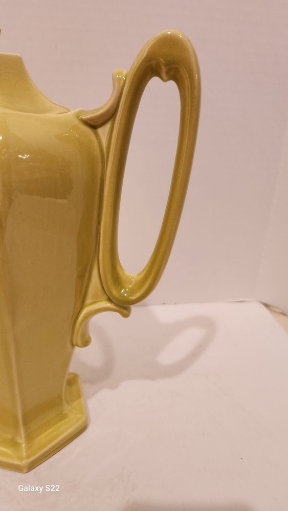 Chartreuse Color Coffee Server With Elegant Handle!