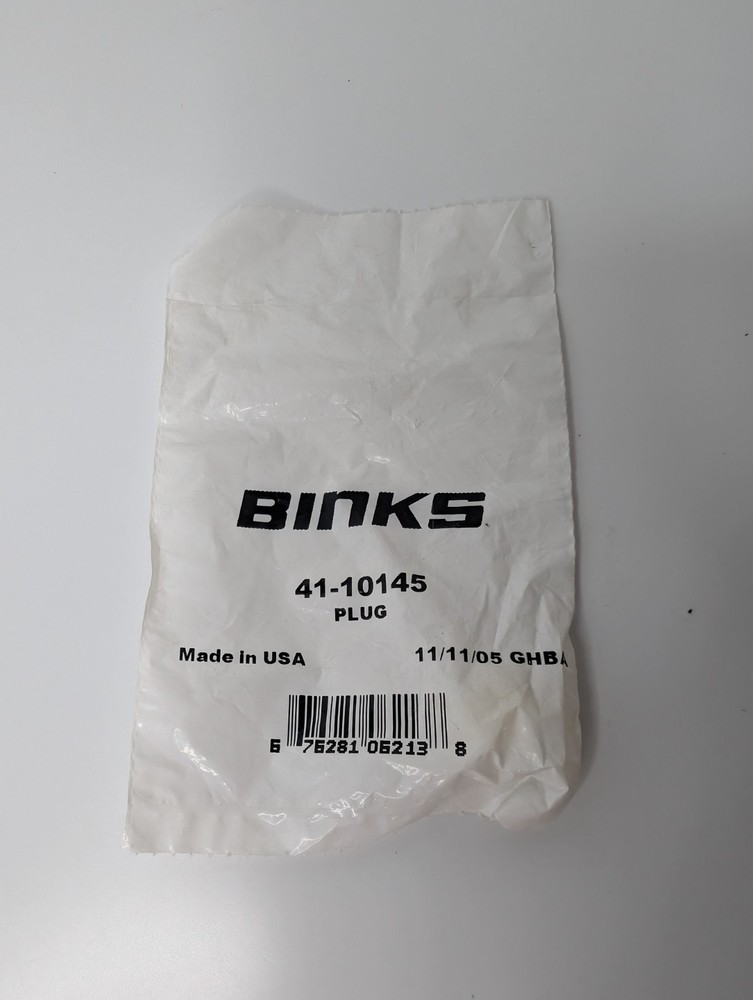 BINKS: 41-10145 Filter Element Plug OEM