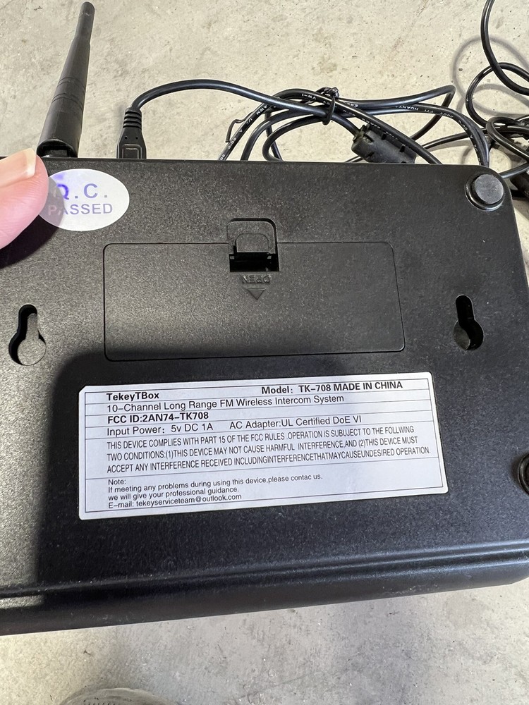 Tekey TBox Wireless Intercom System Model#TK-708