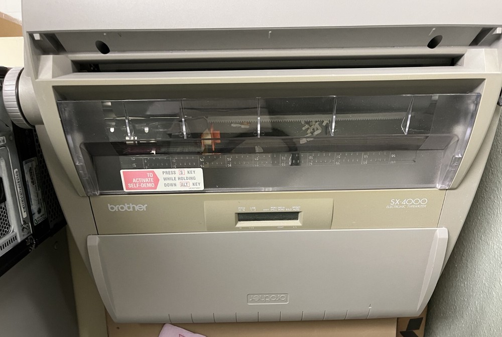 Brother SX-4000 Electronic Typewriter with LCD Digital Display