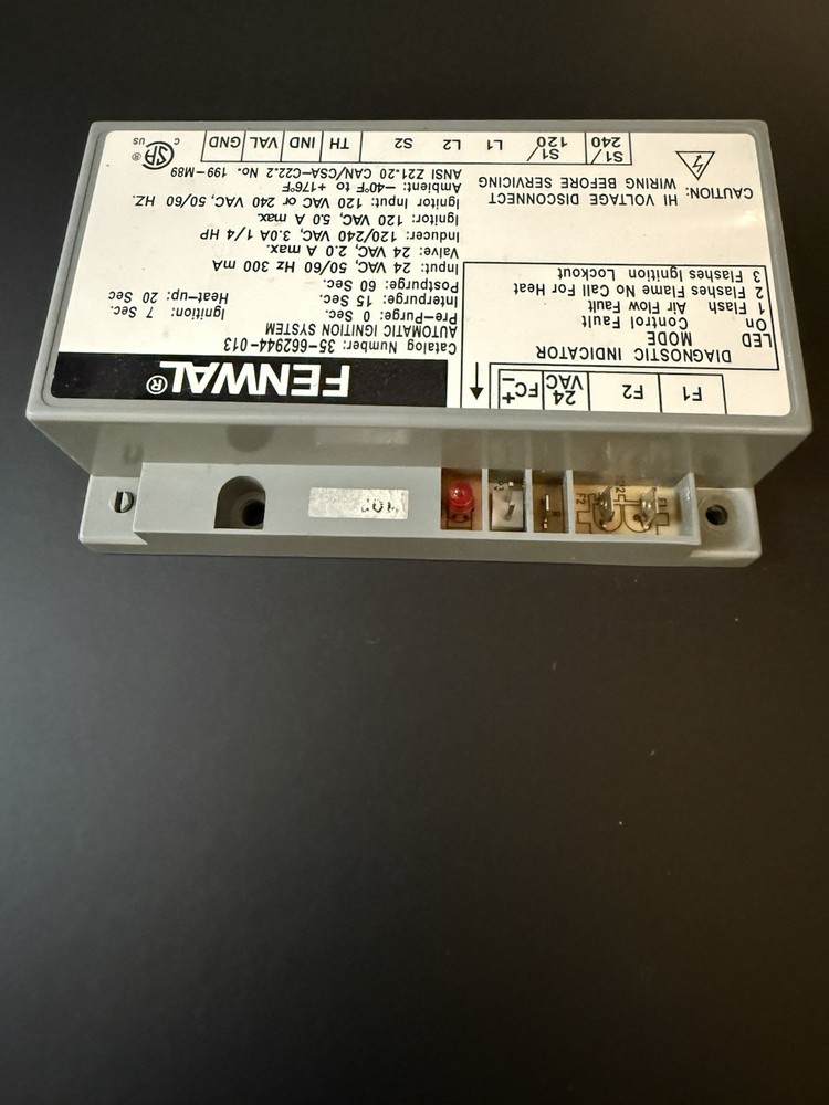 Fenwal 35-662944-013 Automatic Ignition Control System used