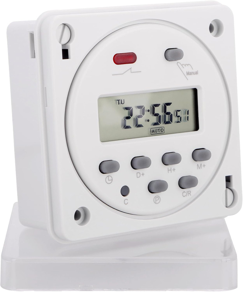 Timer Switch, CN101A, DC/AC 24V 16Amp, Digital LCD Power Programmable Timer Time
