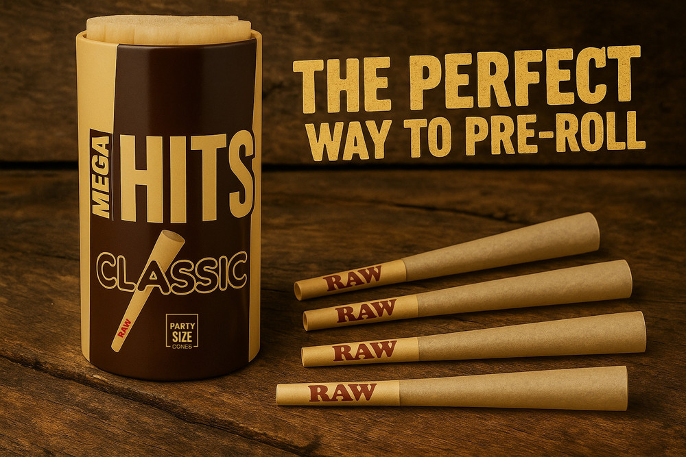 RAW Classic 1 1/4 Size Pre Rolled Cones | 100 Pack