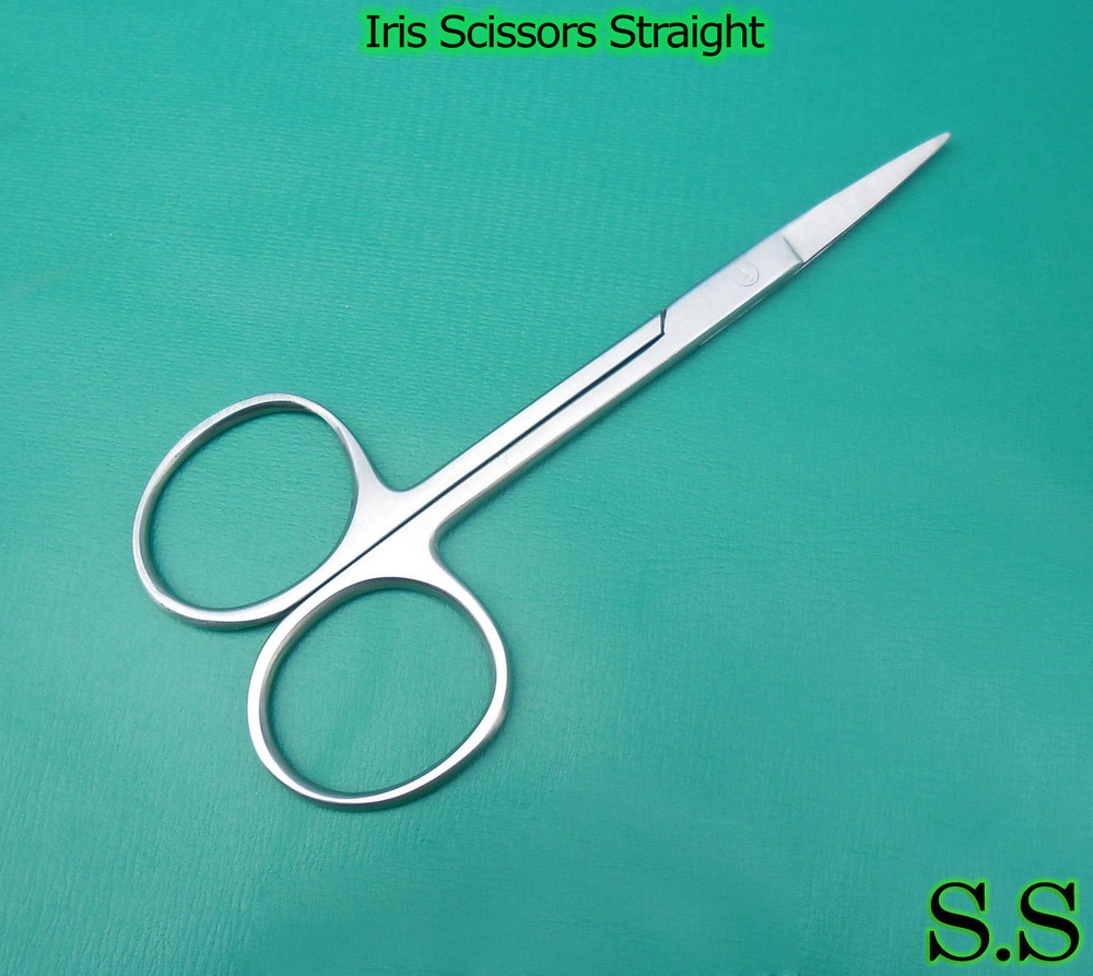 2 O.R GRADE IRIS SCISSORS 4.5" STR SURGICAL INSTRUMENTS