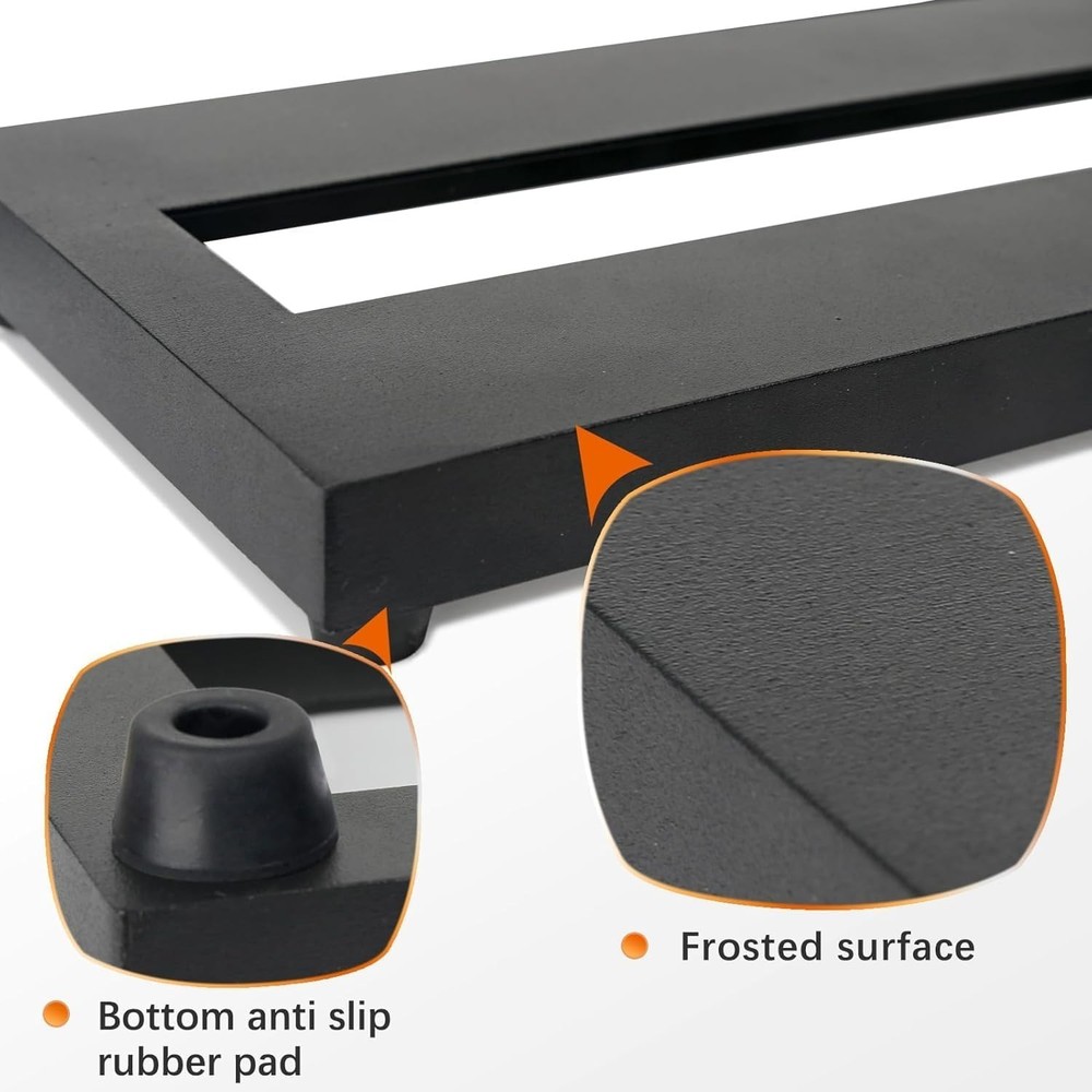 Versatile Guitar Pedal Board, 15x5.7in - Adjustable Mounting & Easy Access