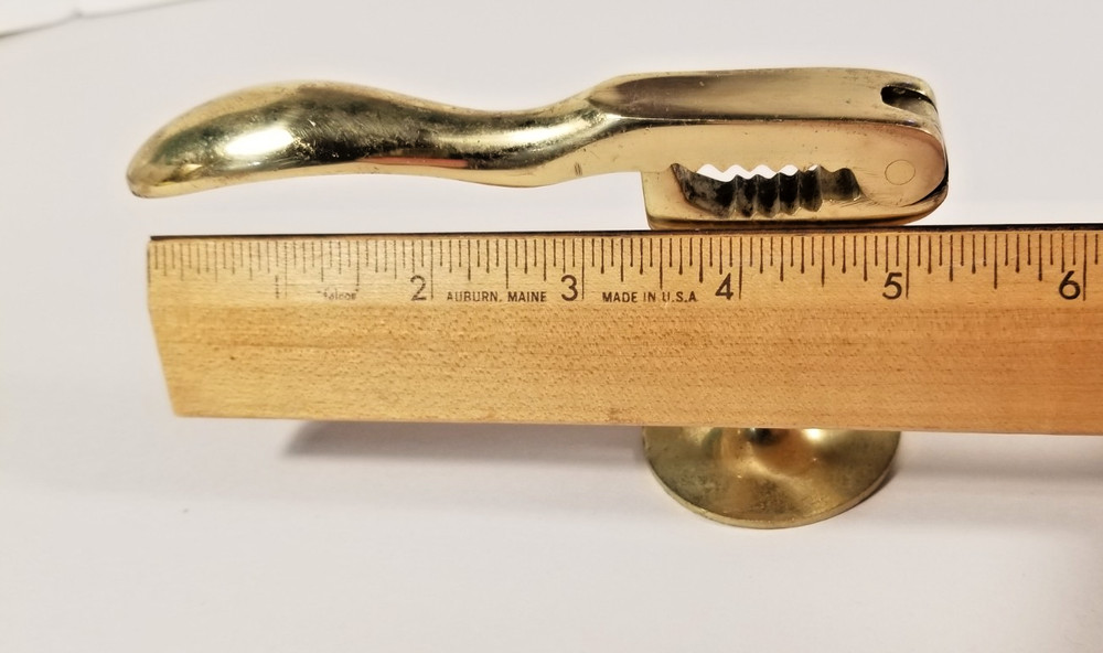 Vintage Brass Footed Nutcracker Japan MCM