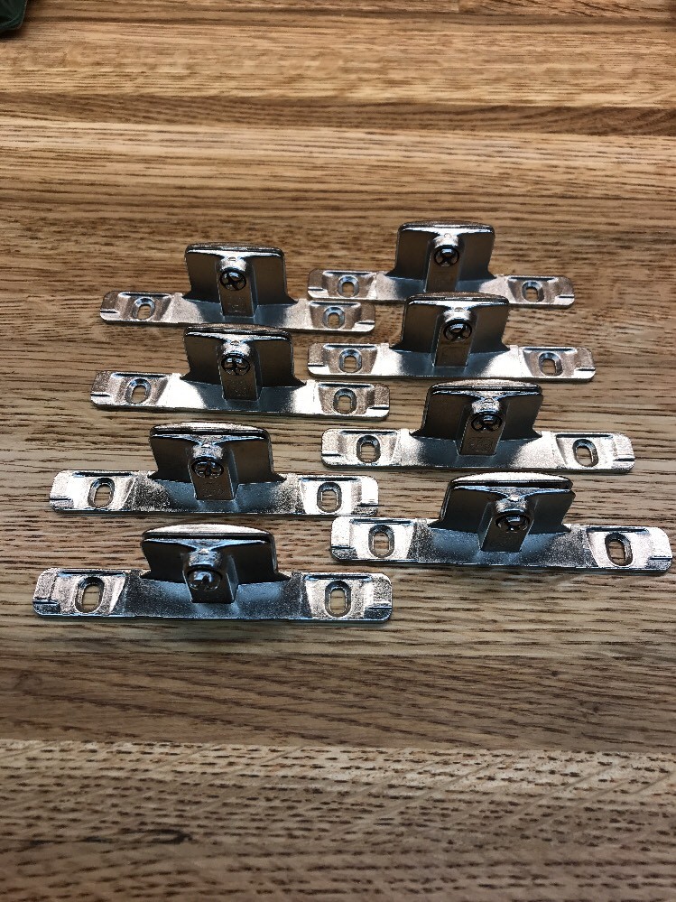 (4) Pair Indaux Kitchen Drawer Front Fixing Brackets HH-5