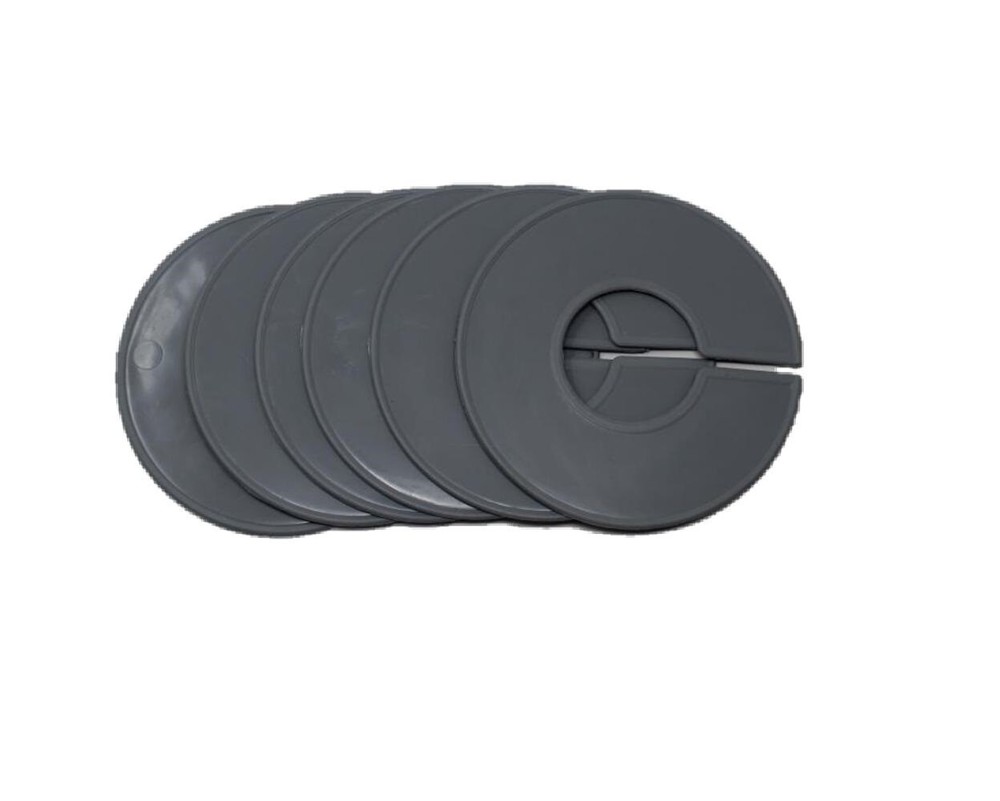 Grey Round Plastic Blank Rack Size Dividers - Multi-pack