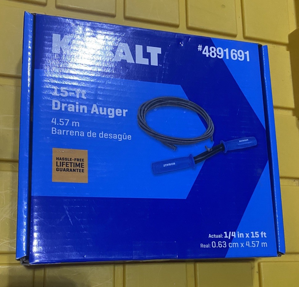 Kobalt 15ft Drain Auger-missing the snake