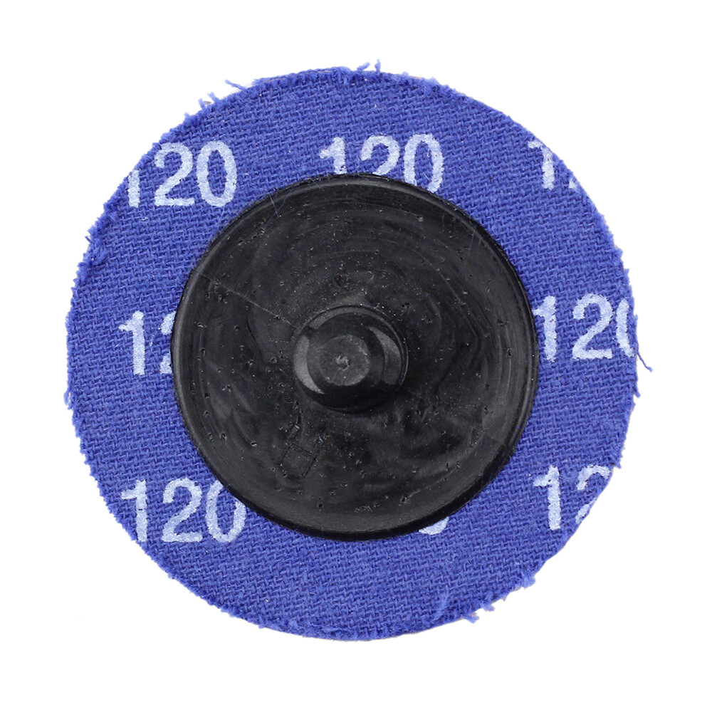 25 Pack - 2" 120 Grit A/O Quick Change Sanding Disc Black Hawk, Type R Roloc