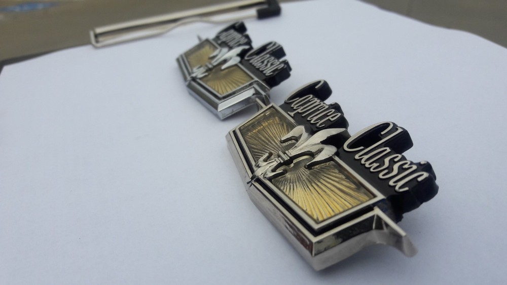 1973-1974 Caprice Classic Sail Panel / Quarter Panel Emblem Set