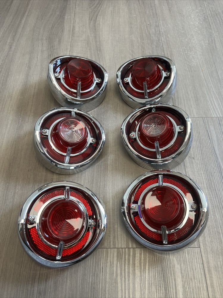 1962 Impala Ful-Size Tail Light & Back up lens Assembly Set