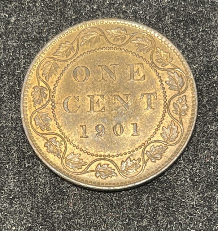 1901 Canada One Large Cent Coin Excellent MS Condition