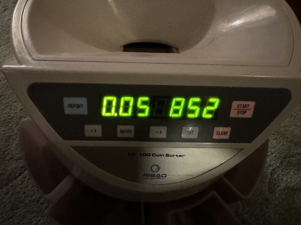 Ribao Technology CS-100 Electronic Coin Sorter Tested & Working