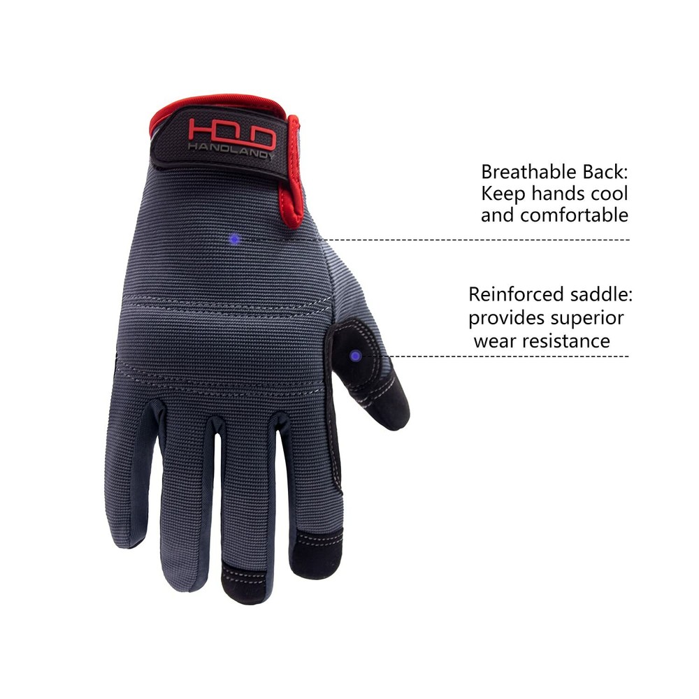 General Utility Light Work Gloves Breathable Stretchable Working Gloves for Men