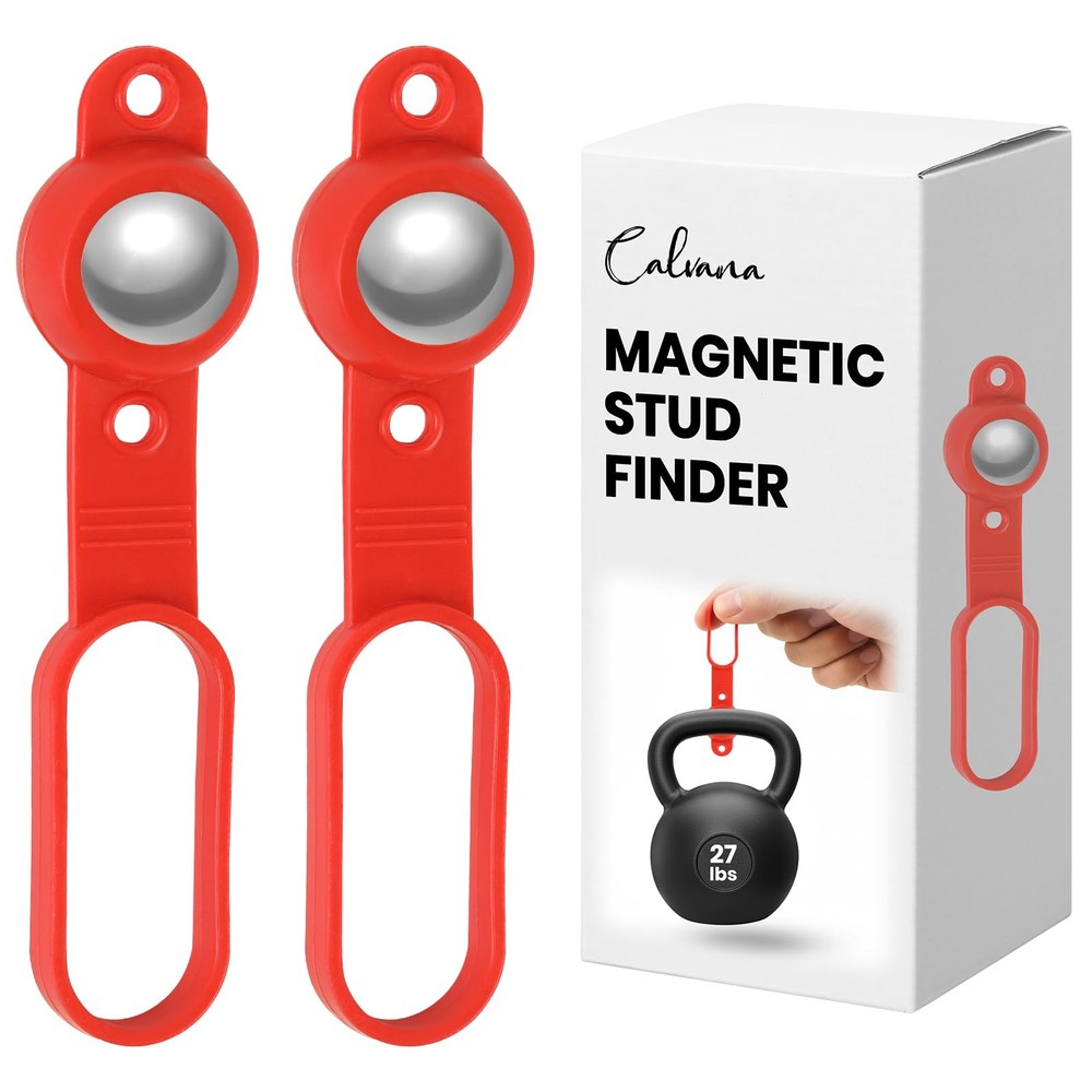 2-Pack Calvana Magnetic Stud Finder - 27 lbs of Pull Power Stud Ball, Detects...