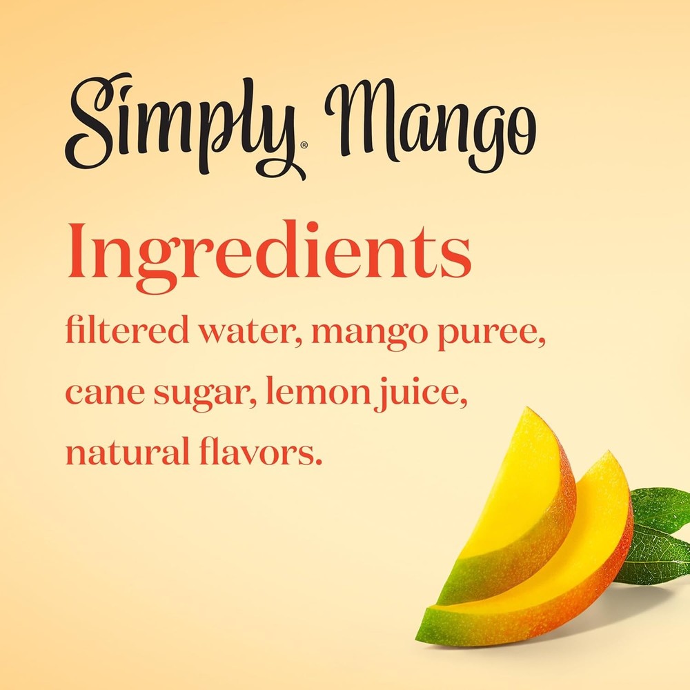 SIMPLY MANGO JUICE DRINK 52oz