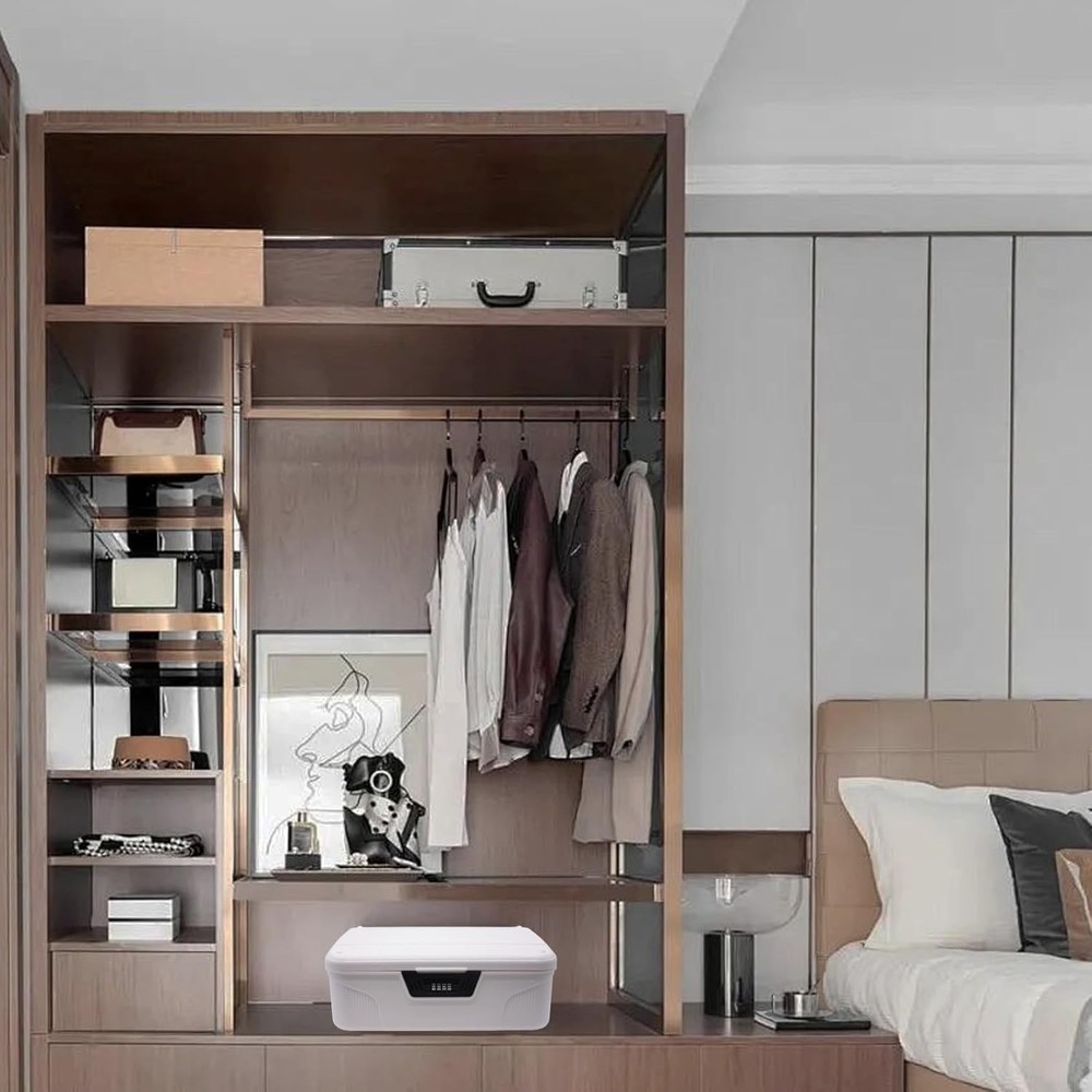 torage Bin - 4.2 Gallon Locking Container with 4-Digit Combination Lock, Stackab