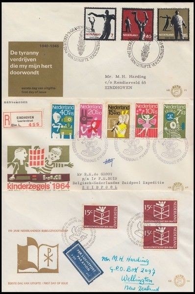 NETHERLANDS 1962-65 FDC's (x11) (ID:383/D51985)