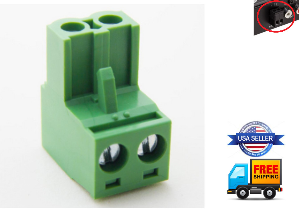 2-Pin Line In Out Remote Volume Plug TOA Electronics Amplifier Mixer Processor