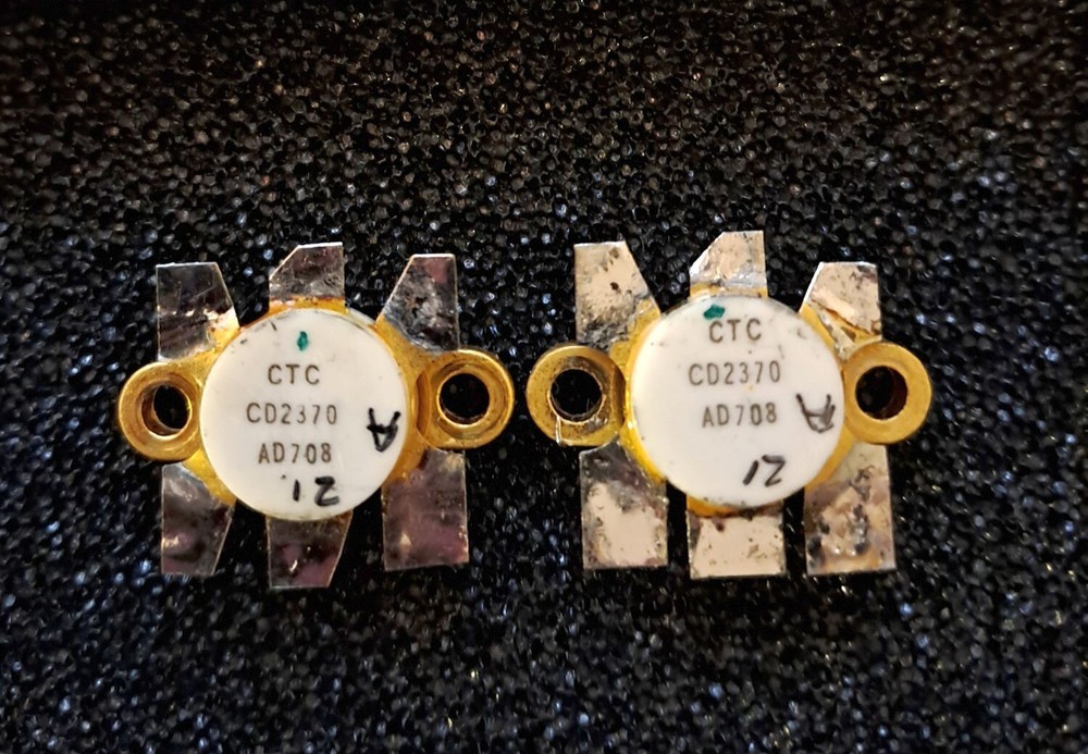 Matched pair CTC CD2370 Power transistors VHF