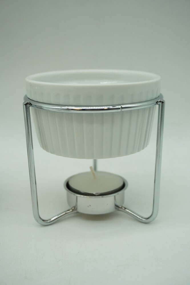 Set/4pcs Hiware Ceramic Butter Warmers w/Candles