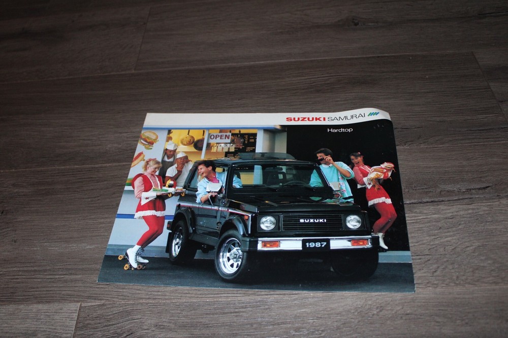 1987 Suzuki Samurai Hardtop single sheet sales brochure