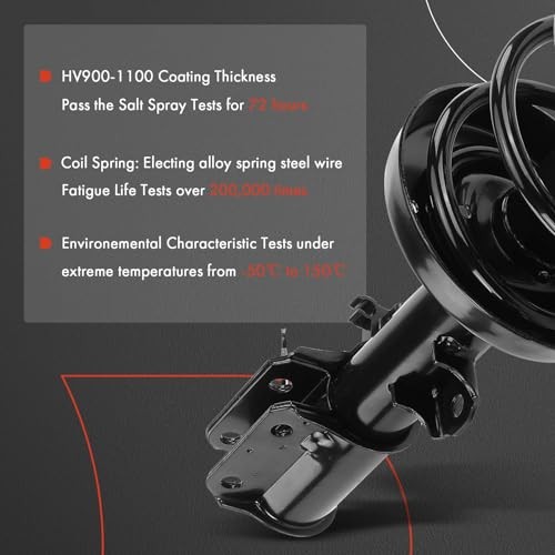 Front Complete Strut & Coil Spring Assembly Compatible with Saturn Front Side