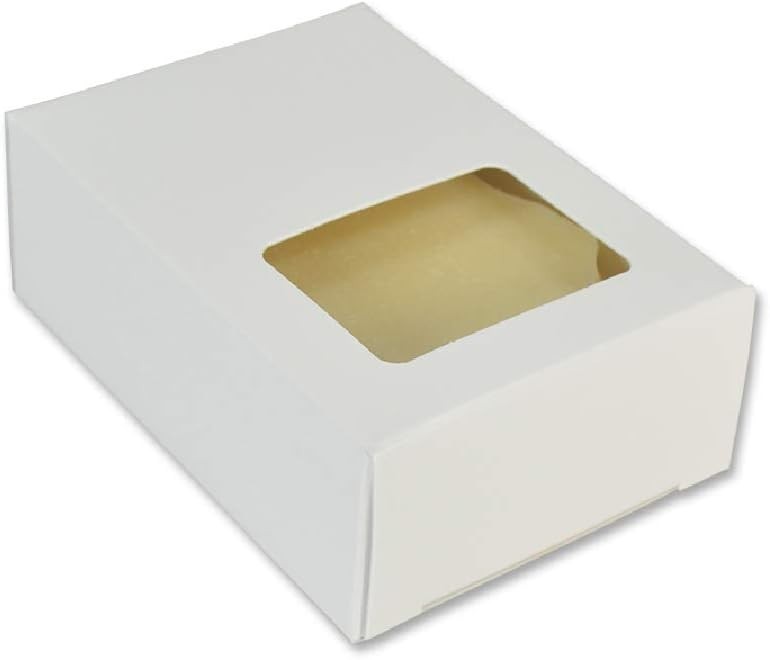 50 Pack Rectangle Window Kraft Soap Box Homemade Soap Making & Packaging