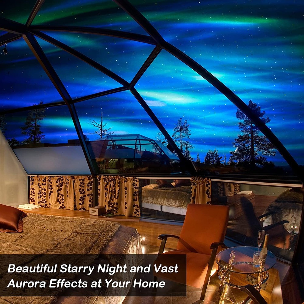 Aurora Lights Star Projector Galaxy Remote Control Night Light Bluetooth Speaker