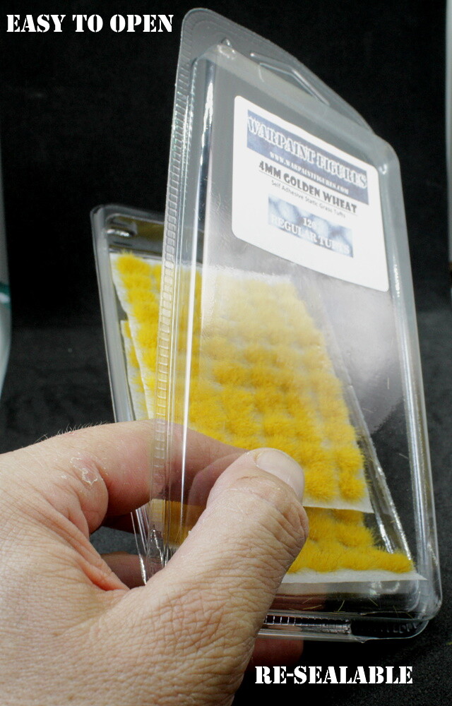 120X 4mm Static Grass Tufts Self Adhesive - Orks 40K Basing Kill Team Terrain