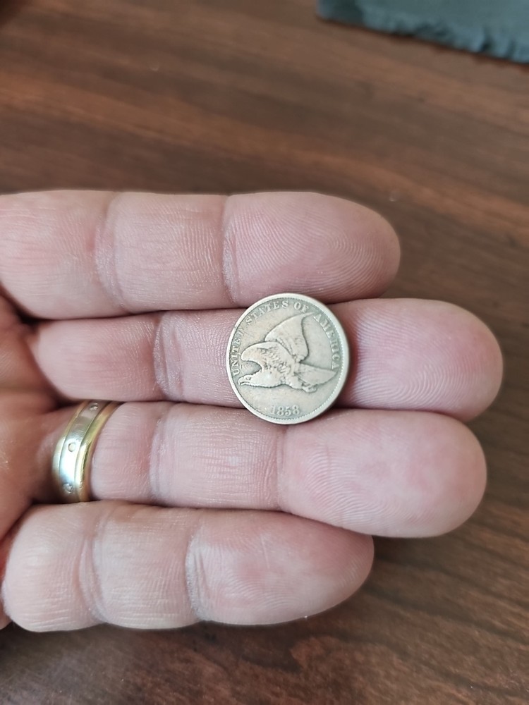 1858 Flying Eagle Cent - Rich Front & Back,  VF Details, Small Letters